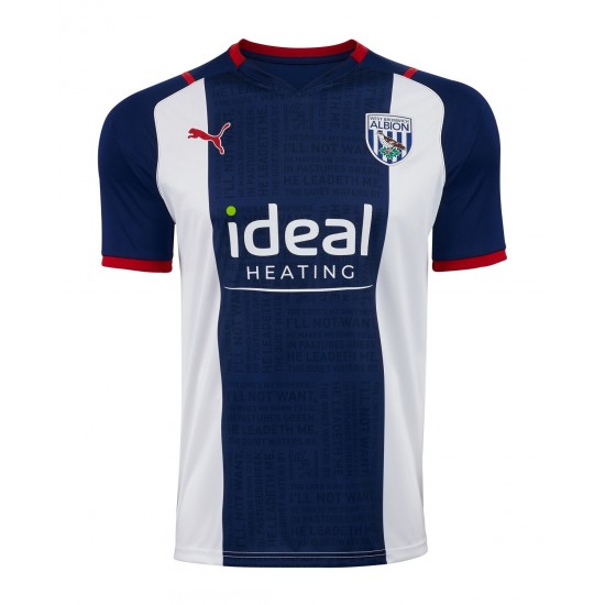 Camisola West Bromwich Albion Equipamento Primeiro 2021-2022 Manga Curta